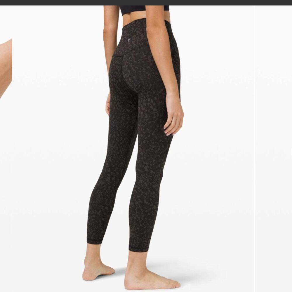 Lululemon Align Pant II 25" Wild Thing Camo Dark Olive Multi 4